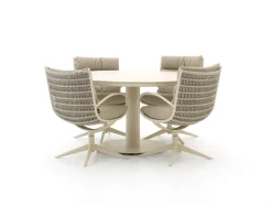 Apple Bee Camp Bay/Melville ø 140 cm Gartenmöbel-Set 5-teilig drehbar