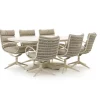 Apple Bee Camp Bay/Zanzibar dänisch oval 220 cm Gartenmöbel-Set 7-teilig