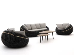 Apple Bee Cocoon/ROUGH-K Sessel-Sofa Lounge-Set 5-teilig