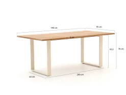 Apple Bee Condor 190 cm Gartenmöbel-Set 5-teilig