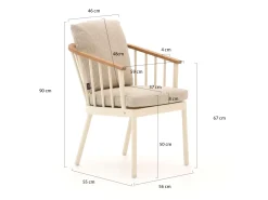 Apple Bee Condor 190 cm Gartenmöbel-Set 5-teilig