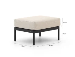 Apple Bee Condor Lounge Gartenhocker 52x68x42 cm