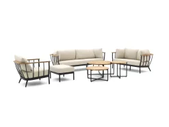 Apple Bee Condor Sessel-Sofa Lounge-Set 7-teilig 6-Sitzer