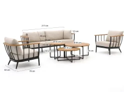 Apple Bee Condor Sessel-Sofa Lounge-Set 6-teilig 5-Sitzer
