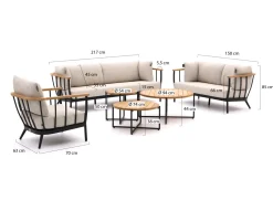 Apple Bee Condor Sessel-Sofa Lounge-Set 6-teilig 6-Sitzer