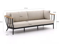 Apple Bee Condor/Tonga Sessel-Sofa Lounge-Set 5-teilig 6-Sitzer