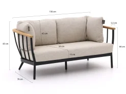 Apple Bee Condor/Tonga Sessel-Sofa Lounge-Set 5-teilig 6-Sitzer