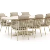 Apple Bee Condor/Zanzibar dänisch oval 220 cm Gartenmöbel-Set 7-teilig