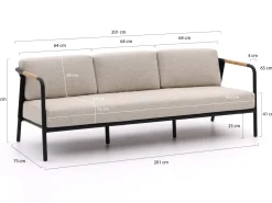 Apple Bee Elle Gartensofa 201 cm