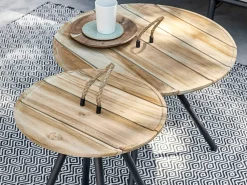 Apple Bee Elle Loungetisch ø 60 (h: 40 cm)/ø 40 (h: 45 cm)