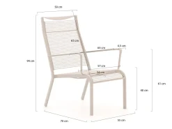 Apple Bee Hawaii Gartensessel stapelbar mit Gartenhocker