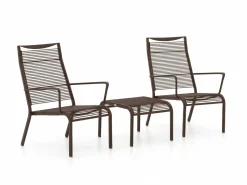 Apple Bee Hawaii Lounge Balkonmöbel-Set 3-teilig stapelbar