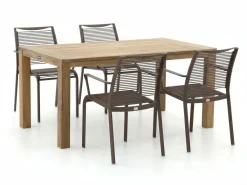 Apple Bee Hawaii/ROUGH-S 160 cm Gartenmöbel-Set 5-teilig stapelbar