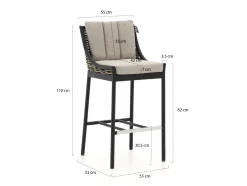 Apple Bee Milou Barhocker Outdoor