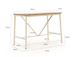 Apple Bee Milou Gartenbar-Set 5-teilig