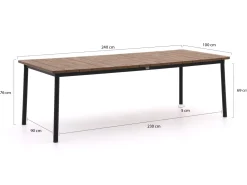 Apple Bee Milou Gartentisch 240x100x76 cm