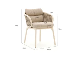 Apple Bee Pine Key/Melville ø 140 cm Gartenmöbel-Set 5-teilig