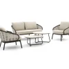Apple Bee Pine Key Sessel-Sofa Lounge-Set 5-teilig 4-Sitzer