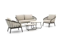 Apple Bee Pine Key Sessel-Sofa Lounge-Set 5-teilig 4-Sitzer