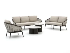 Apple Bee Pine Key/Tonga Sessel-Sofa Lounge-Set 5-teilig 6-Sitzer