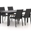 Bellagio Albinea/Menzano 160 cm Gartenmöbel-Set 5-teilig stapelbar