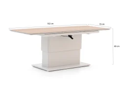 Bellagio Alimini Garten Lounge Esstisch 132/182x70x51/67,5 cm verstellbar ausziehbar