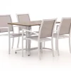 Bellagio Anzio/Canzo 120 cm Gartenmöbel-Set 5-teilig stapelbar klappbar