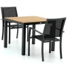 Bellagio Anzio/Fidenza 90 cm Gartenmöbel-Set 3-teilig stapelbar