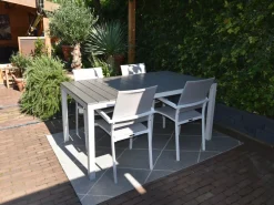 Bellagio Anzio/Fidenza 183 cm Gartenmöbel-Set 5-teilig stapelbar