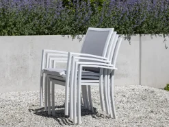 Bellagio Anzio/Menzano 160 cm Gartenmöbel-Set 5-teilig stapelbar
