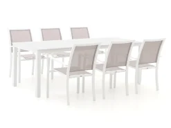 Bellagio Anzio/Menzano 220 cm Gartenmöbel-Set 7-teilig stapelbar