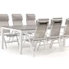 Bellagio Avenza/Fidenza 220 cm Gartenmöbel-Set 7-teilig verstellbar