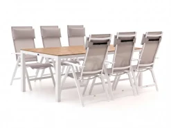 Bellagio Avenza/Fidenza 220 cm Gartenmöbel-Set 7-teilig verstellbar