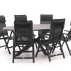 Bellagio Avenza/Fidenza oval 220 cm Gartenmöbel-Set 7-teilig verstellbar