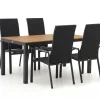 Bellagio Avio/Fidenza 160 cm Gartenmöbel-Set 5-teilig stapelbar