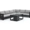 Bellagio Avolo/Cosiraw 120 cm Ecklounge-Set mit Feuertisch 3-teilig rechts