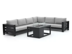 Bellagio Avolo/Cosiraw 120 cm Ecklounge-Set mit Feuertisch 3-teilig rechts