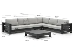 Bellagio Avolo Ecklounge-Set 3-teilig rechts