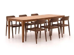 Bellagio Balba/Bruca 220 cm Gartenmöbel-Set 7-teilig stapelbar