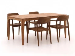 Bellagio Balba/Bruca 170 cm Gartenmöbel-Set 5-teilig stapelbar