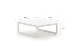 Bellagio Bertinoro Loungetisch 70x70x27 cm