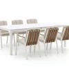 Bellagio Bertinoro/Menzano 220 cm Gartenmöbel-Set 7-teilig stapelbar
