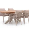Bellagio Birgi Novo/Induno Deens Ovaal 180cm dining tuinset 5-delig stapelbaar