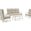 Bellagio Bondeno Sessel-Sofa Lounge-Set 4-teilig