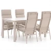 Bellagio Bondeno/Sestino 160 cm Gartenmöbel-Set 5-teilig verstellbar