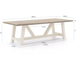 Bellagio Bresimo 260 cm Picknick-Set 3-teilig