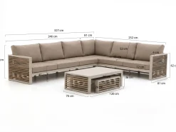 Bellagio Cadora Ecklounge-Set 4-teilig rechts 6-Sitzer