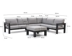 Bellagio Campazzo Ecklounge-Set 5-teilig 6-Sitzer