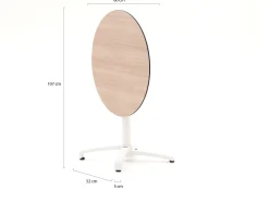 Bellagio Canzo Gartentisch klappbar ø 80 cm (h:73 cm)