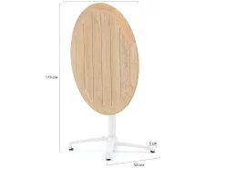 Bellagio Canzo Klapptisch ø 85cm (h:75cm)